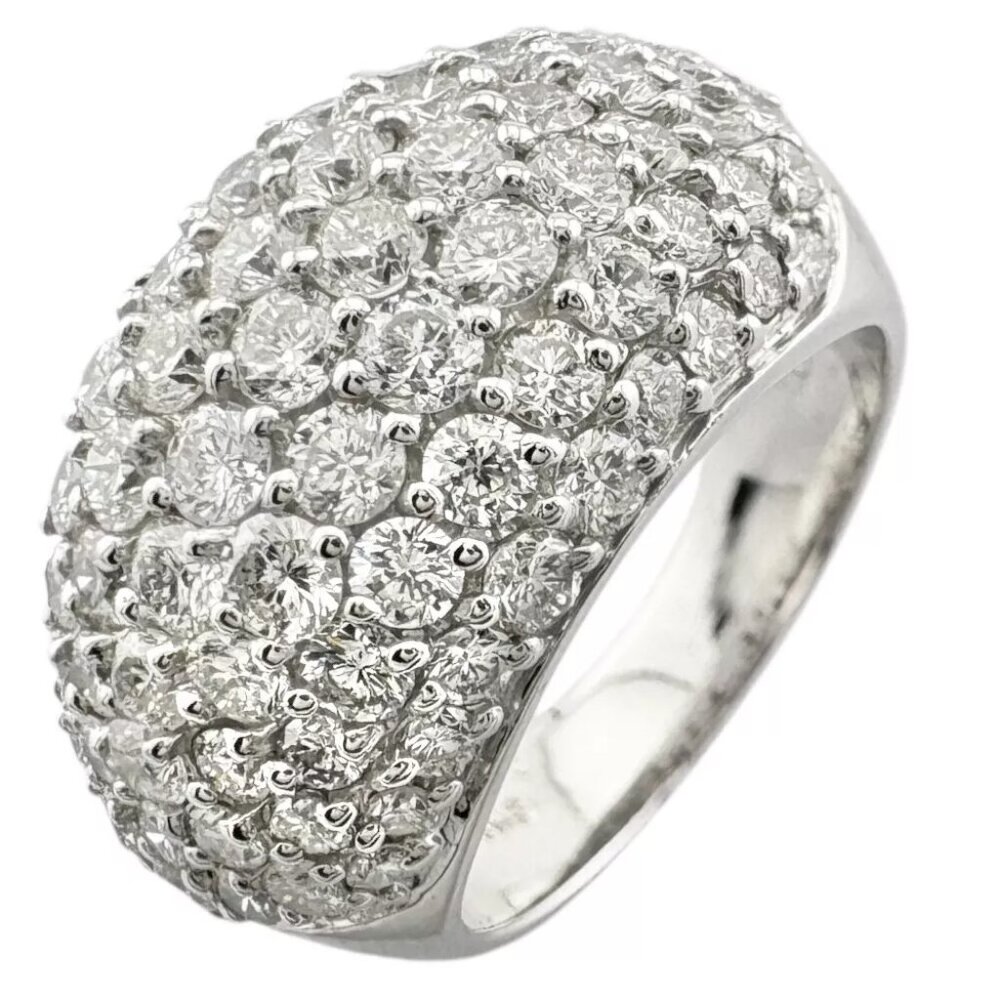 Ponte Vecchio Ring US 3 7/8 EU46 K18 white gold diamond 2.00ct